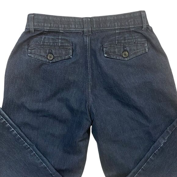 Lee Sinfully Soft Bootcut Denim Jeans Womens Size 8 Dark Wash Mid Rise - Picture 3 of 6